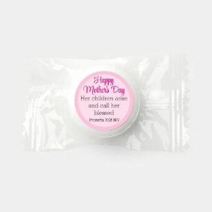 Pink Happy Mother's Day Bible Verse Simple Life Saver® Mints