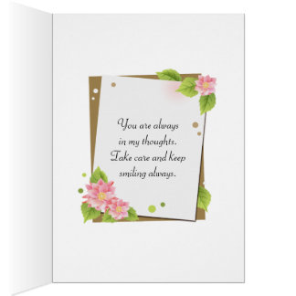 Keep Smiling Cards Greeting Photo Zazzle Pink Harlequin Thinking Of You Greeting Card