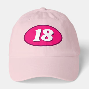 Pink hat for girl's 18th Birthday party