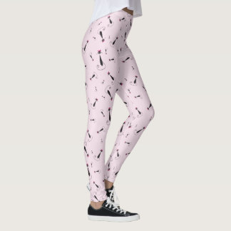 Pink Hat Kitty Cat Leggings