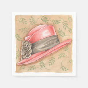 Pink Hat - Paper Napkins