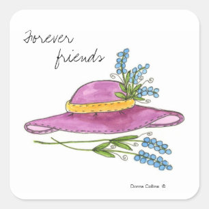 Pink Hat Sticker