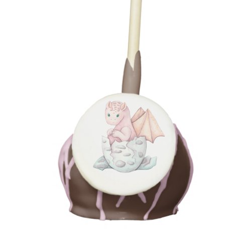 Pink Hatching Dragon Cake Pop