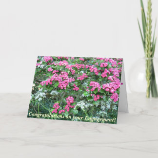 Pink Hawthorn Pagan Engagement Card