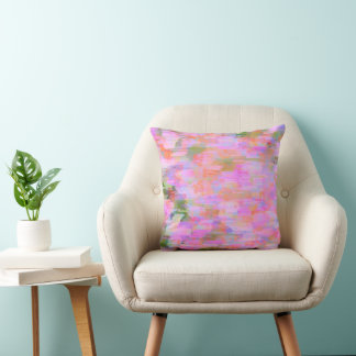 Pink Haze Throw Pillow
