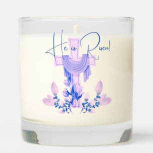 Pink He Is Risen Easter Scented Jar Candle