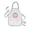 Pink heart apron for kids | Personalize name
