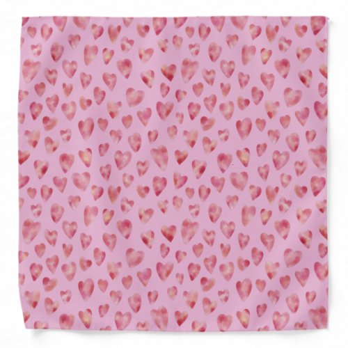 Pink Heart Bandana