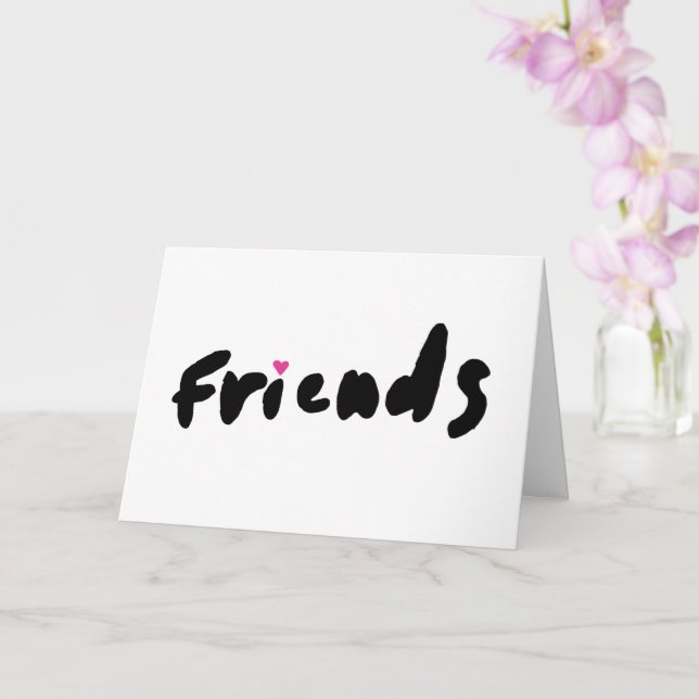 Pink Heart Buddies Clipart Making Friends Clipart Card (Orchid)