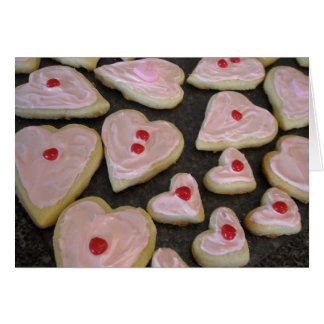 Pink Heart Cookies Cards