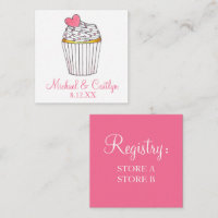 Pink Heart Cupcake Bridal Baby Shower Wedding