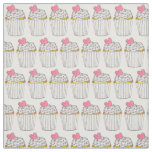 Pink Heart Cupcake Sprinkles Cake Bake Sale Love Fabric