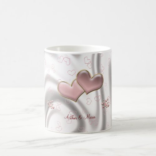 Pink Heart Cute Personalized Mug