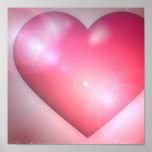 Pink Heart Design Invitation Poster