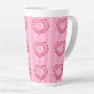 Pink Heart Doughnut Coffee Mug