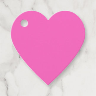 Pink Heart Favor Tags