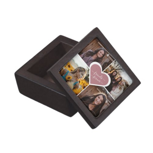 Pink Heart Friends Forever 4 Photo Gift Box