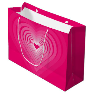 Pink Heart Gift Bag