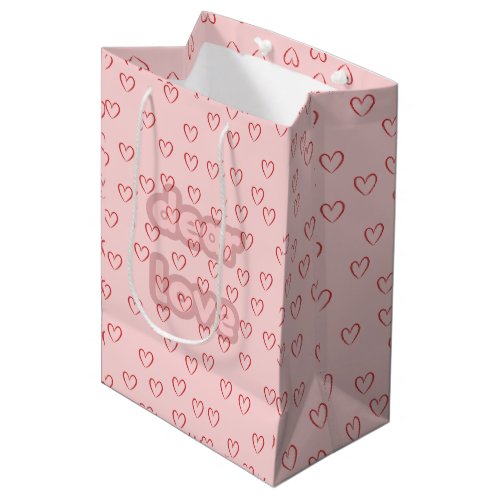 Pink Heart Gift Bag