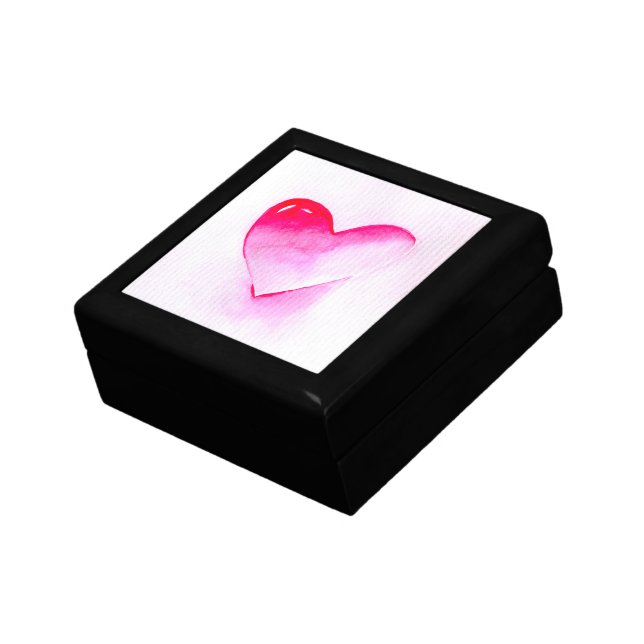 Pink heart grunge pop love me gift box (Side)