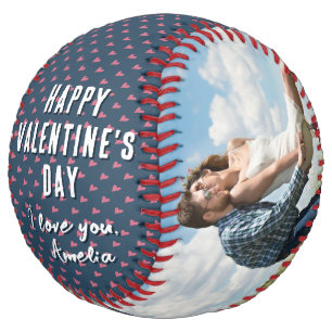 Pink Heart Happy Valentine's Day 2 Photo Boyfriend Softball