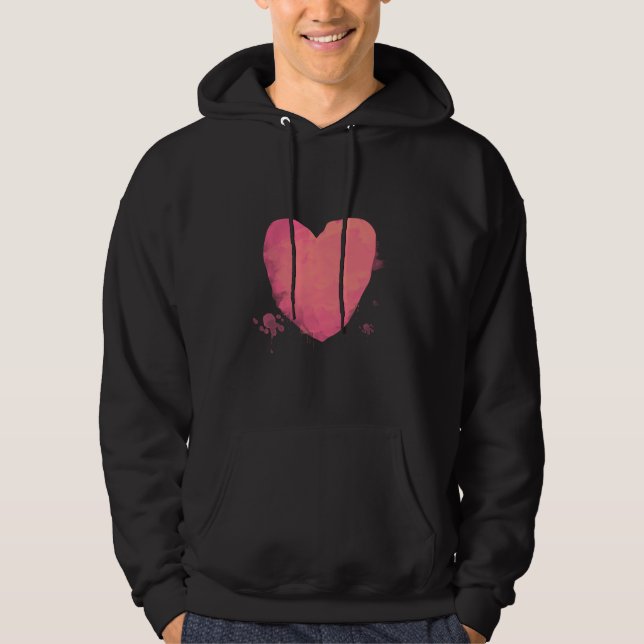 Pink Heart Hoodie (Front)