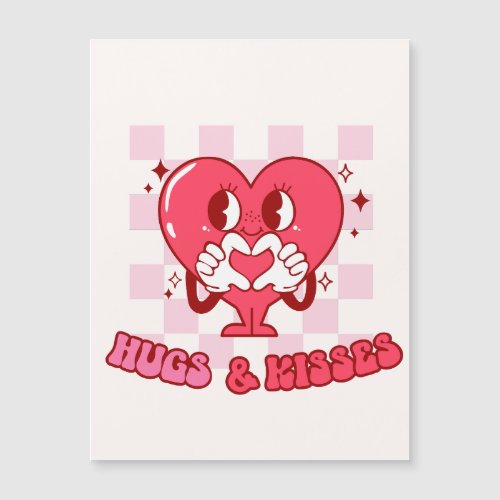 Pink Heart Hugs and Kisses