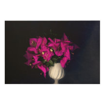 Pink heart in black