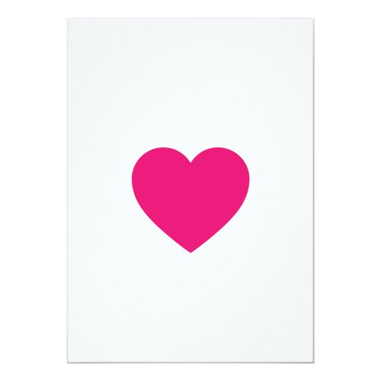 Pink Heart Invitation