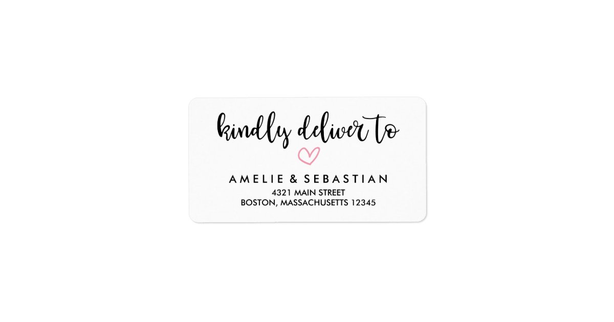 pink-heart-kindly-deliver-to-address-label-zazzle