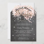 Pink Heart Leaf Tree Bridal Shower Invite (Front)
