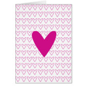 pink heart love card (Front)
