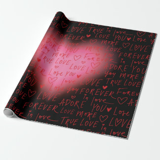 Pink Heart Love - Wrapping Paper