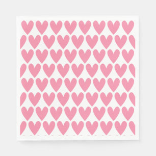 Pink Heart Napkins