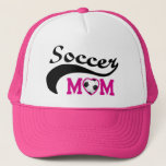 Pink Heart O Soccer Mom Trucker Hat
