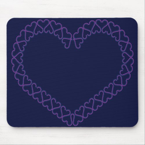 Pink Heart on mouse pad