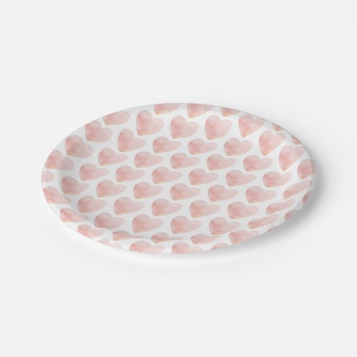 Pink Heart Party Plates