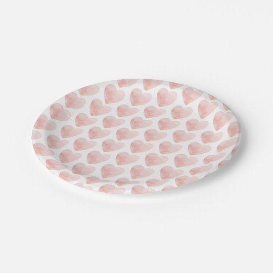 Pink Heart Party Plates | Zazzle.com