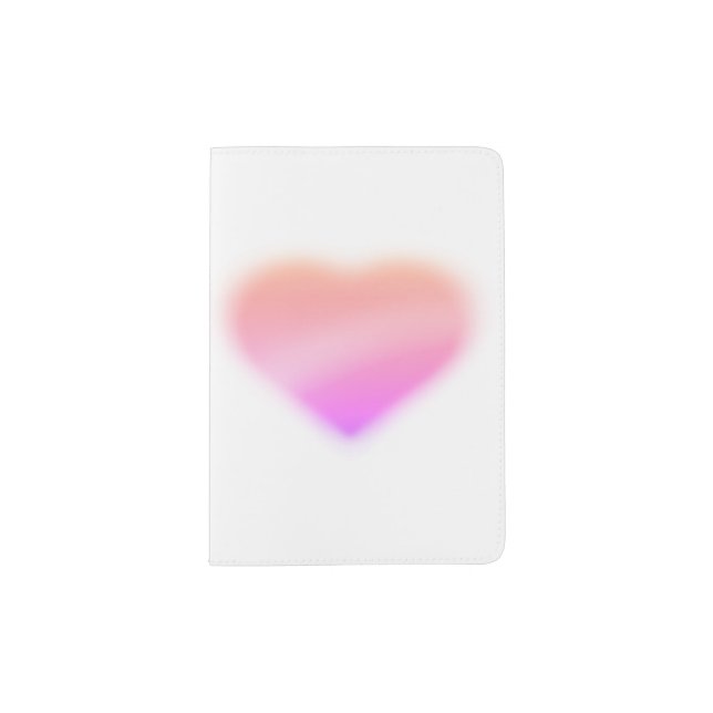 pink heart passport holder (Front)