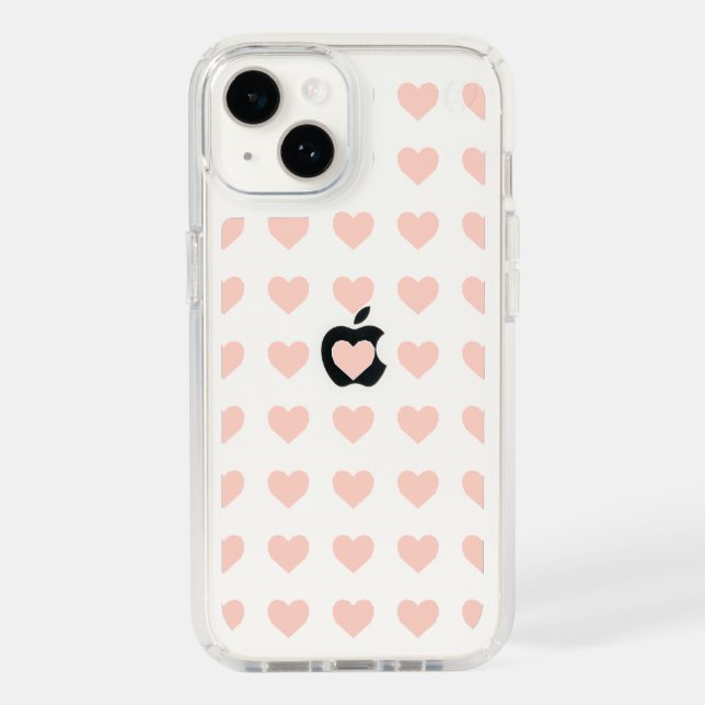 Pink Heart Pattern Speck iPhone Case (Front)