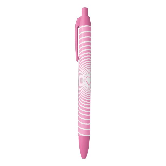 Pink Heart Pen - Choose Colors (Top (Vertical))