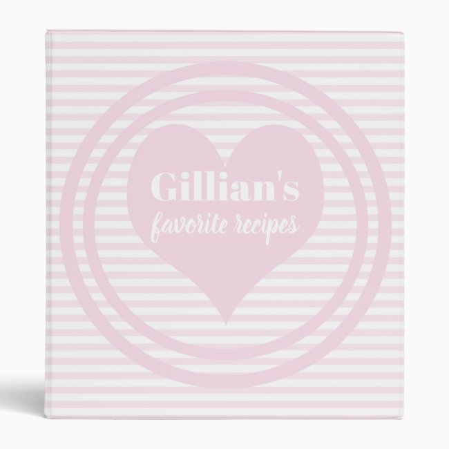 Pink Heart - Personalized Recipes