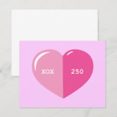 Pink Heart Pill Capsule (Front/Back)