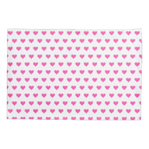 Pink Heart Pillow Case