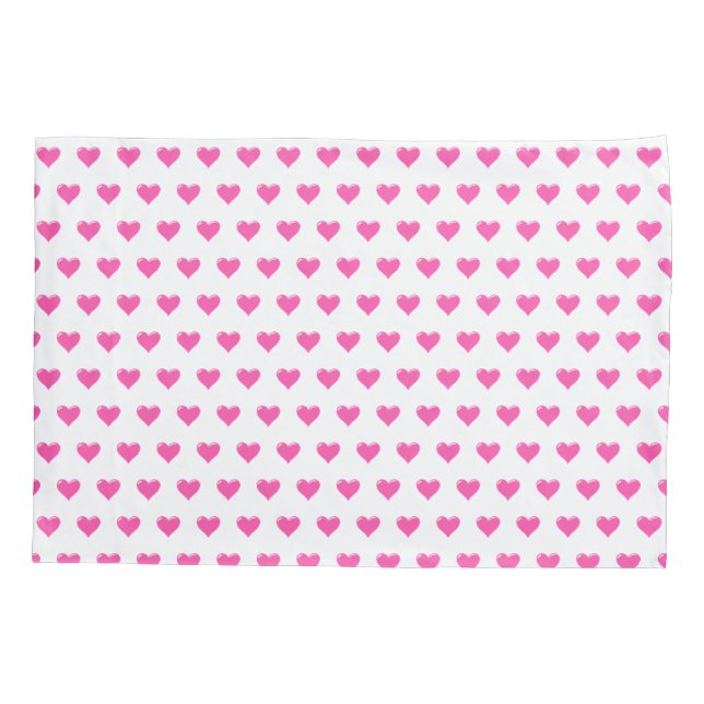 Pink Heart Pillow Case (Back)