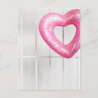 Pink Heart Postcard