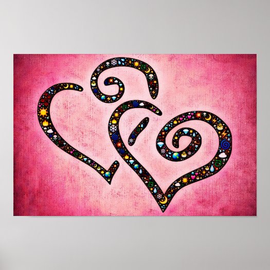 Pink Heart Poster