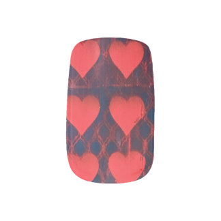 Pink Heart Prisoner of Love Nail Art by HAS Jewels