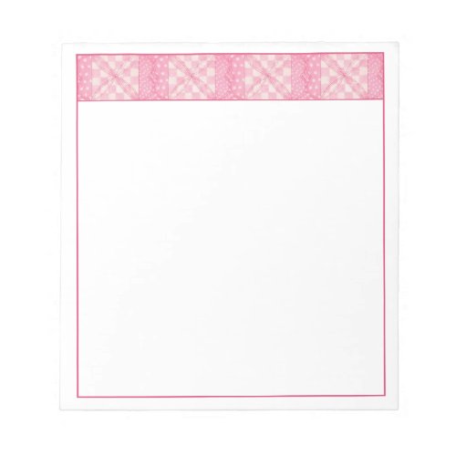 PINK HEART QUILT 55X6 Notepad