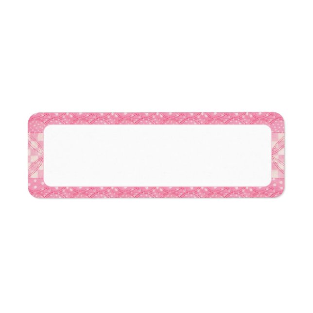 PINK HEART QUILT .75"x2.25" Labels (Front)
